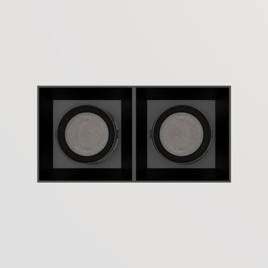 چراغ سقفی توکار تیران اس تی آر تویین GU10